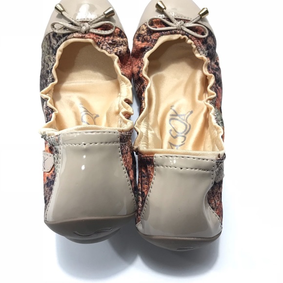 BALLASOX by Corso Como Foldable Orange Python Flat - Picture 4 of 6